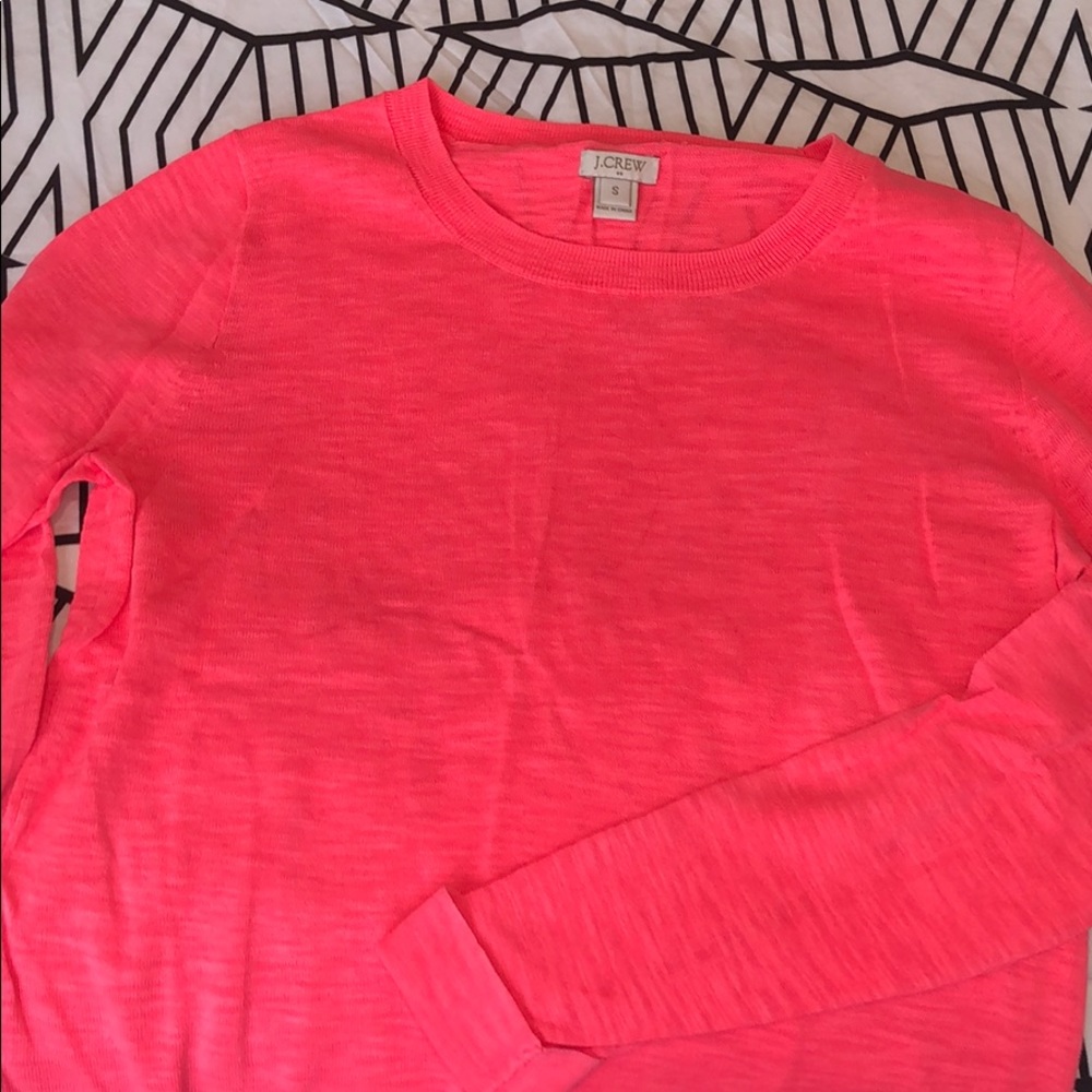Jcrew sweater. Bright coral color. Size S